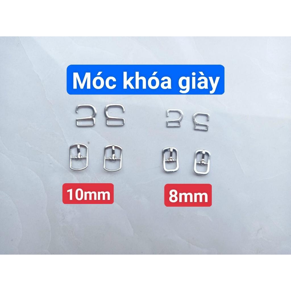 Khóa móc giày,khoen móc giày 1 cm, 0,8 cm