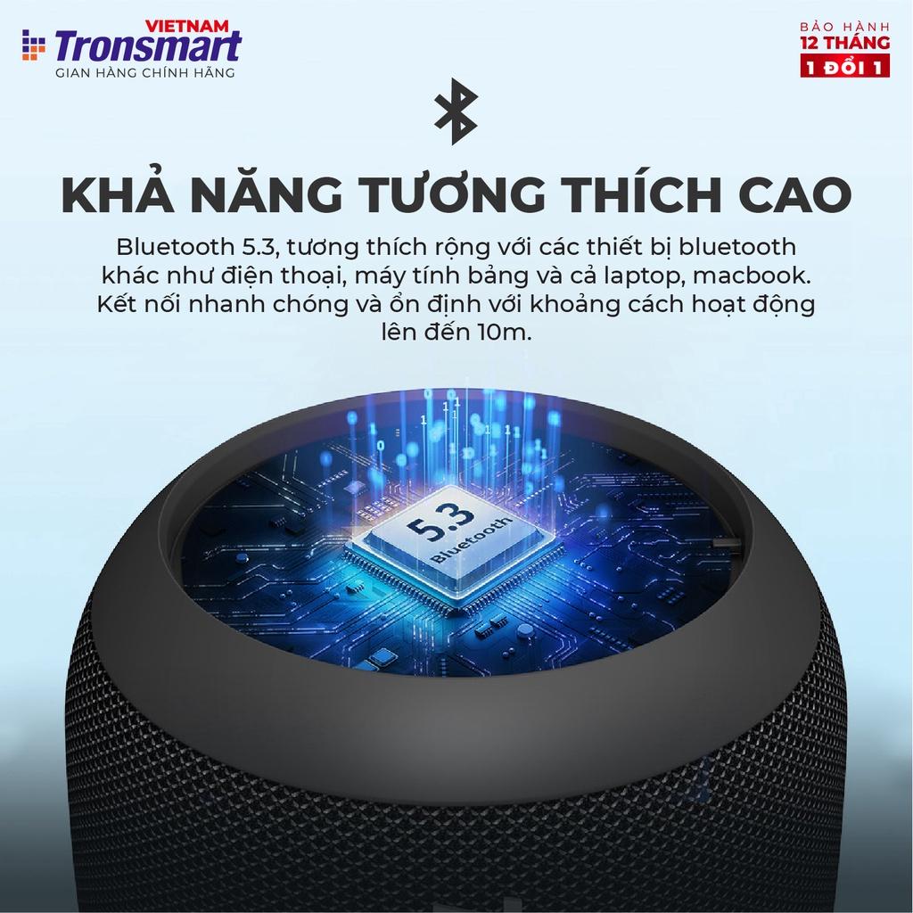 Loa Bluetooth Tronsmart T7 Mini Công suất 15W Âm thanh siêu trâm �Chống nước IPX7 - Hàng Chính Hãng - Bảo Hành 12 Tháng