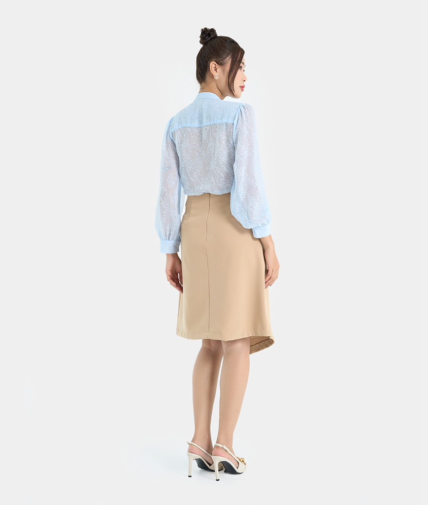 Áo Sơmi Nữ Thời Trang HNOSS Basic Form Rộng HNASM016