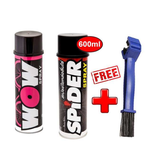 Combo chăm sóc, vệ sinh - dưỡng sên nhập khẩu Thái Lan Spider - Wow và bàn chải ( Lube71)