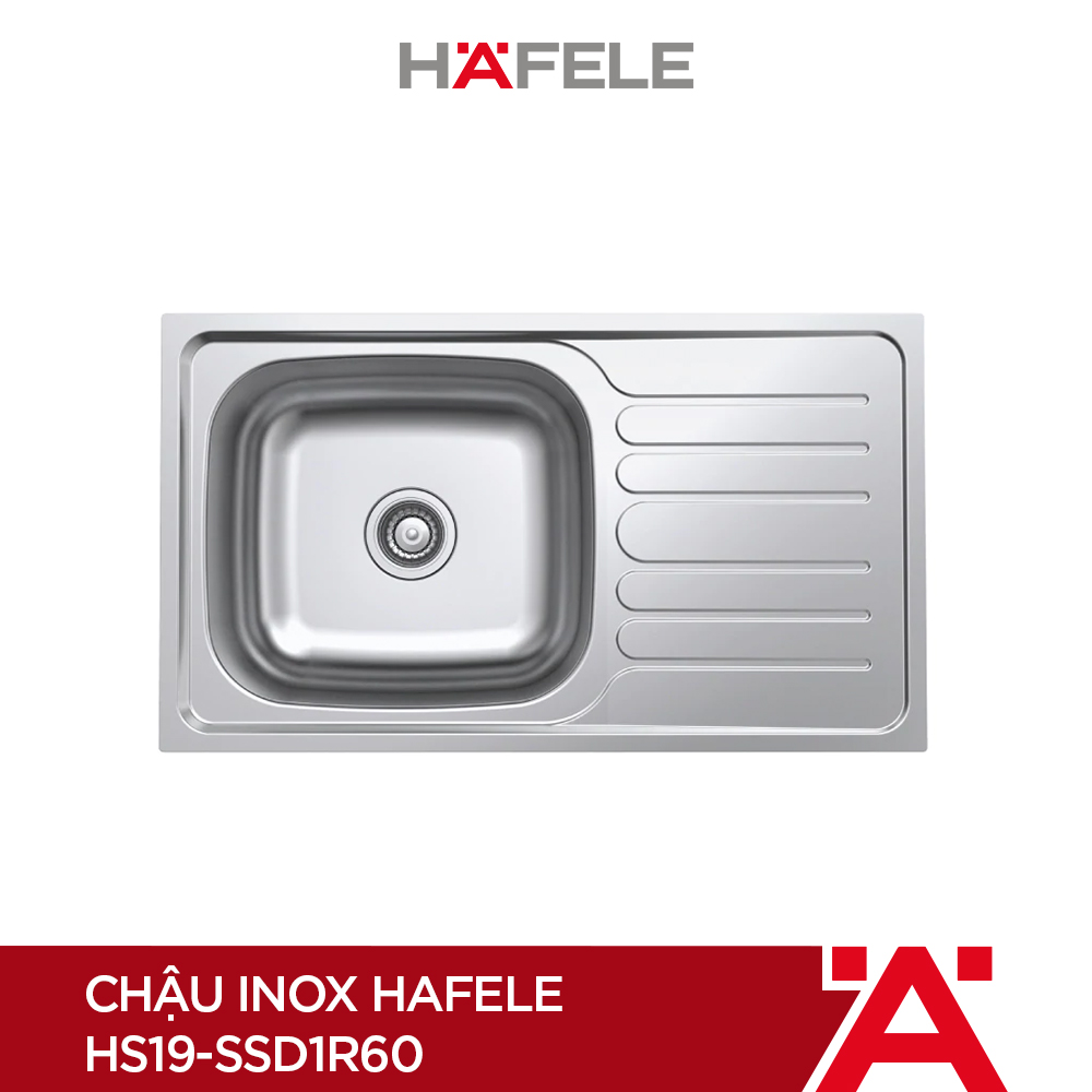 Hình ảnh Chậu inox Hafele HS19-SSD1R60 - 567.23.093 (Hàng chính hãng)