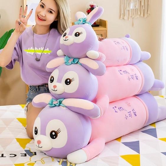 Gấu Bông Thỏ Tím Stella Cao Cấp, Thú Nhồi Bông Hình Con Thỏ Quảng Châu Cute Dễ Thương