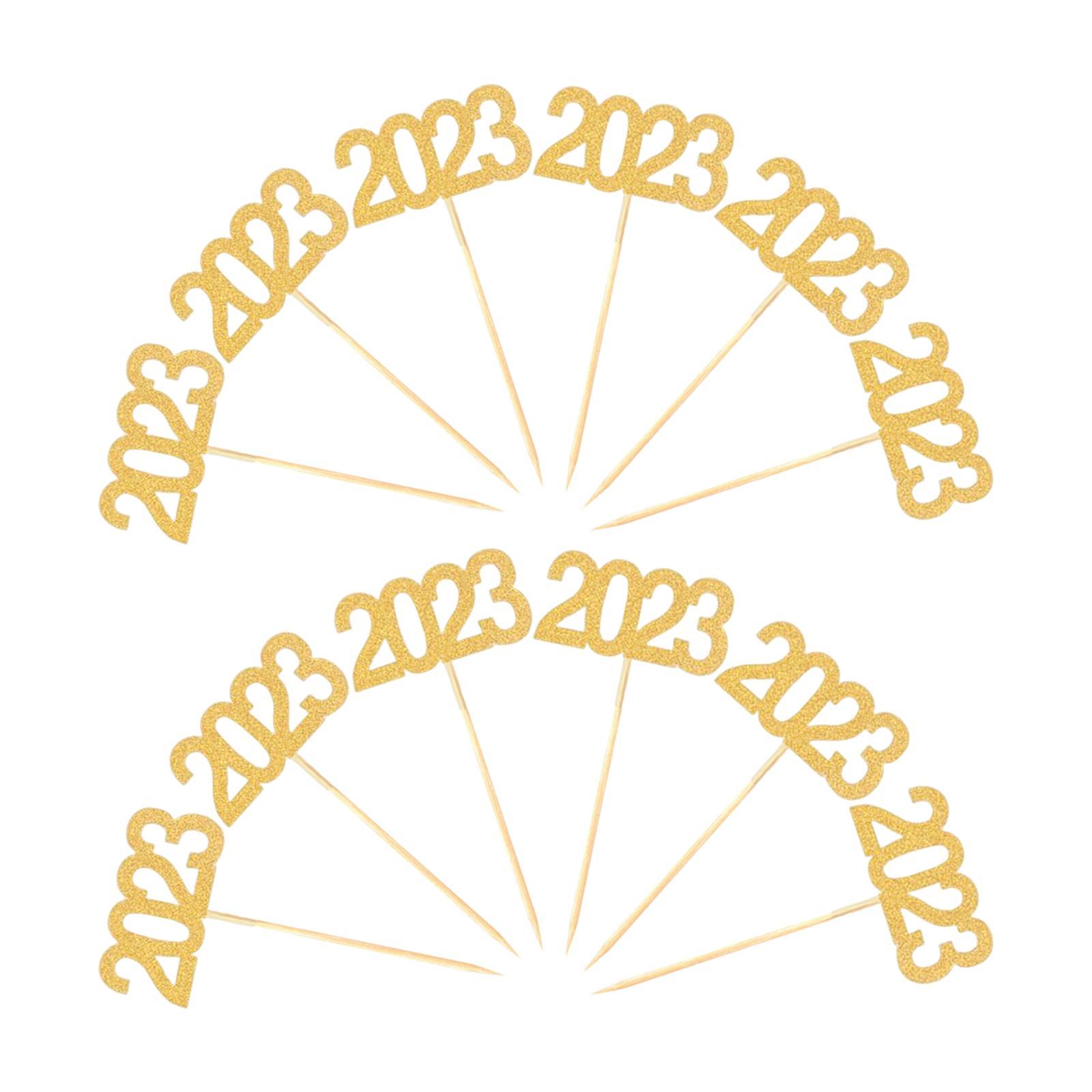 12Pcs Cupcake Topper Decor Cupcake Pick Decorations for Birthday Party Anniversary