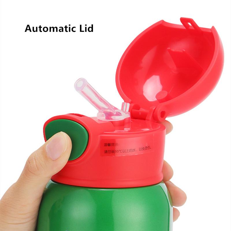 550Ml Trẻ Em Inox Ống Hút Giữ Nhiệt Cốc Tập Uống Có Túi Hoạt Hình Chống Rò Rỉ Chân Không Trẻ Nhiệt Nước cho Trường Học