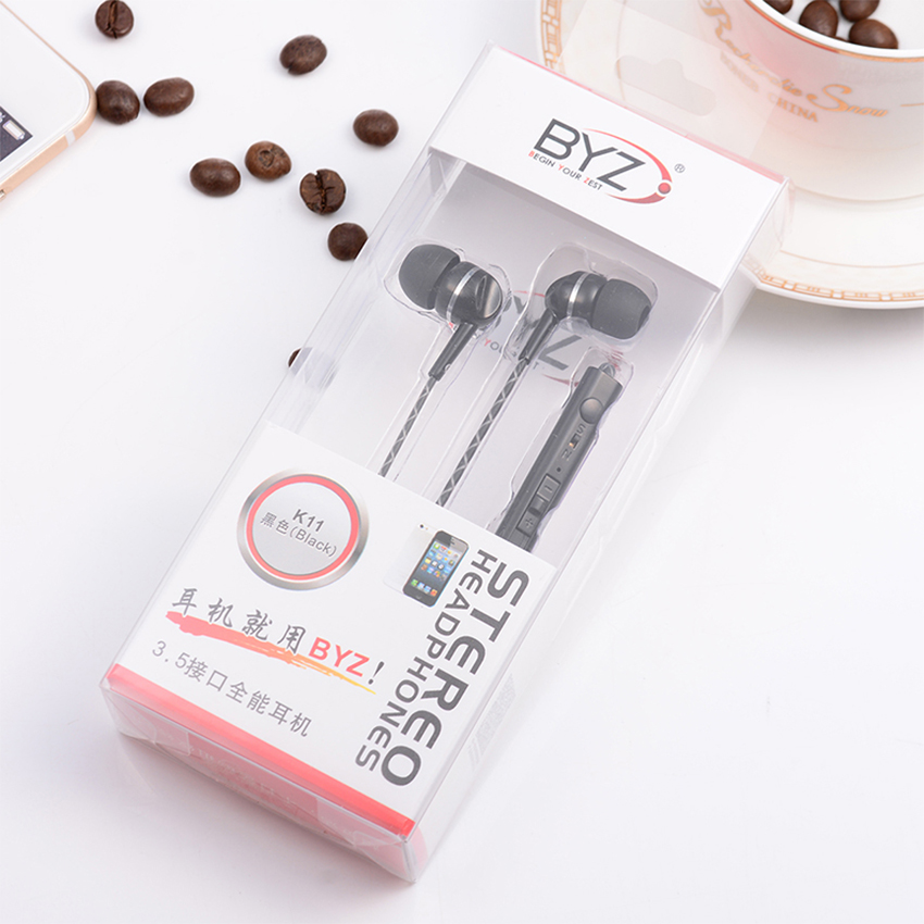 Tai nghe nhét tai In-Ear &amp; Earbud BYZ K11 kiểu dáng thể thao, thời trang mới - Hàng Chính Hãng