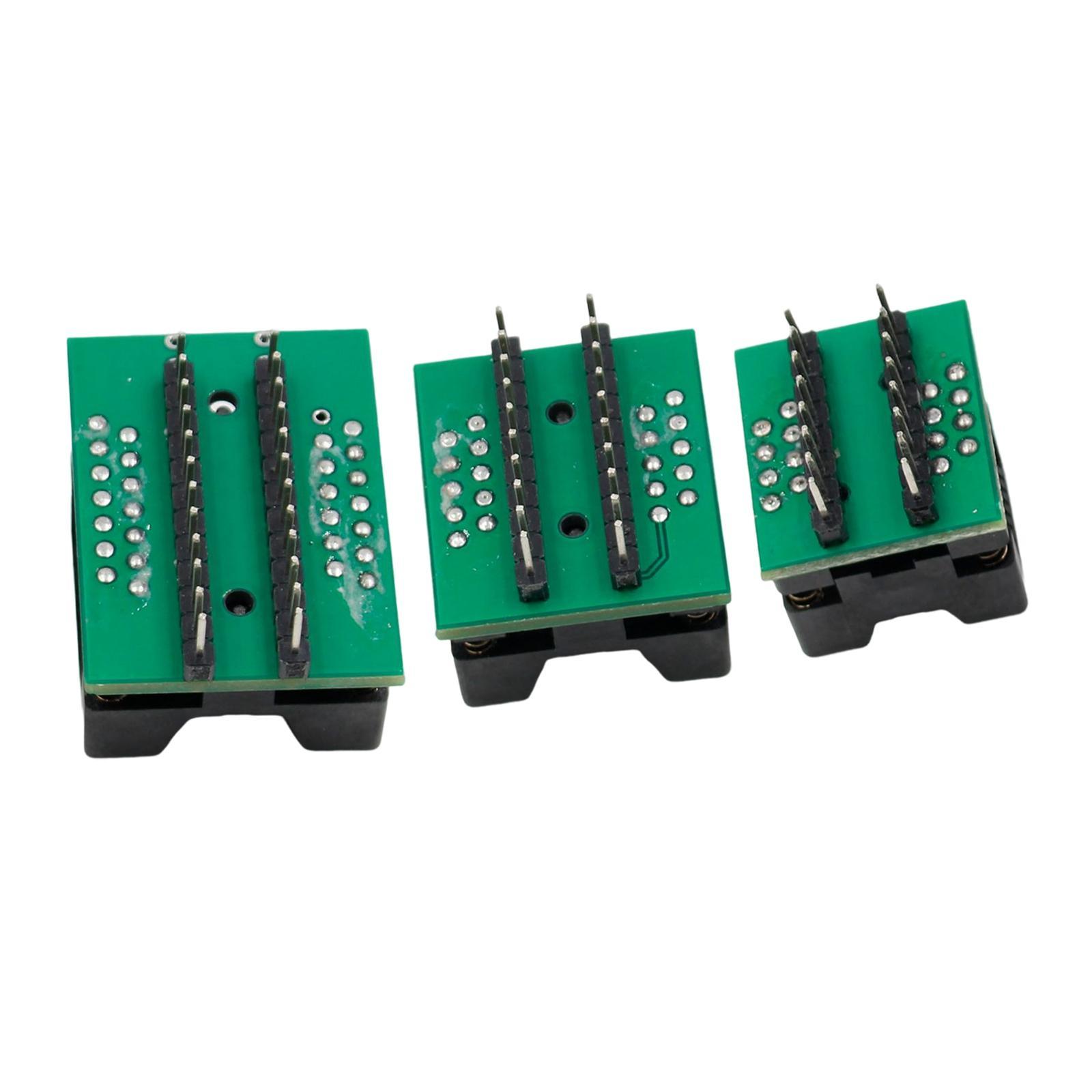 SOP16 & SOP20 & SOP24 SOP Test Sockets Ictest Accessories Converter Simple Installation Spare Parts Professional Durable Programmer 3 Pieces