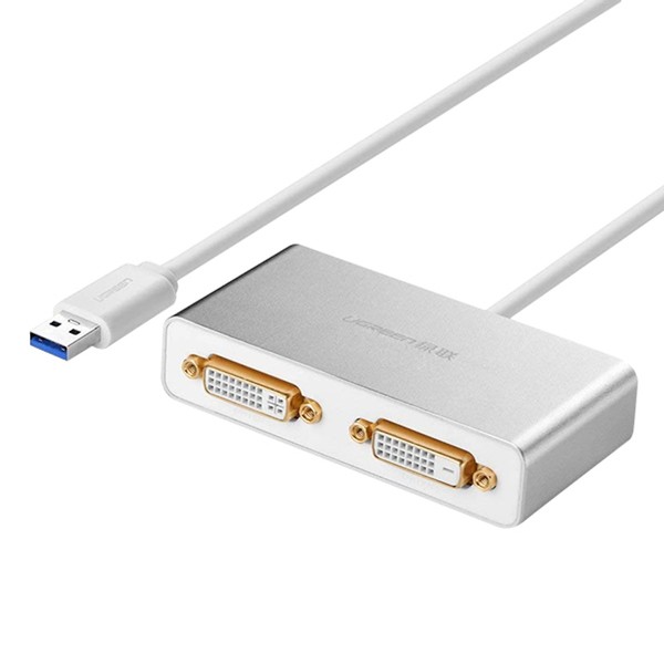 USB 3.0 to 2 cổng DVI Converter Ugreen 40246