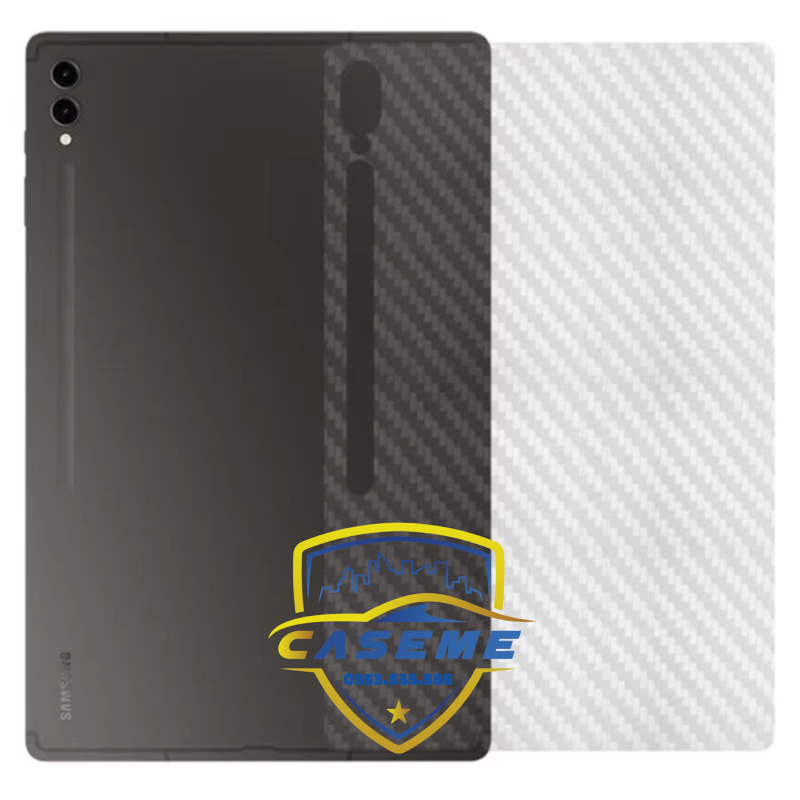 Miếng Dán Sợi Carbon 3D Bảo Vệ Mặt Sau Cho Samsung Galaxy Tab S9 FE,S10 FE - Hàng Nhập Khẩu