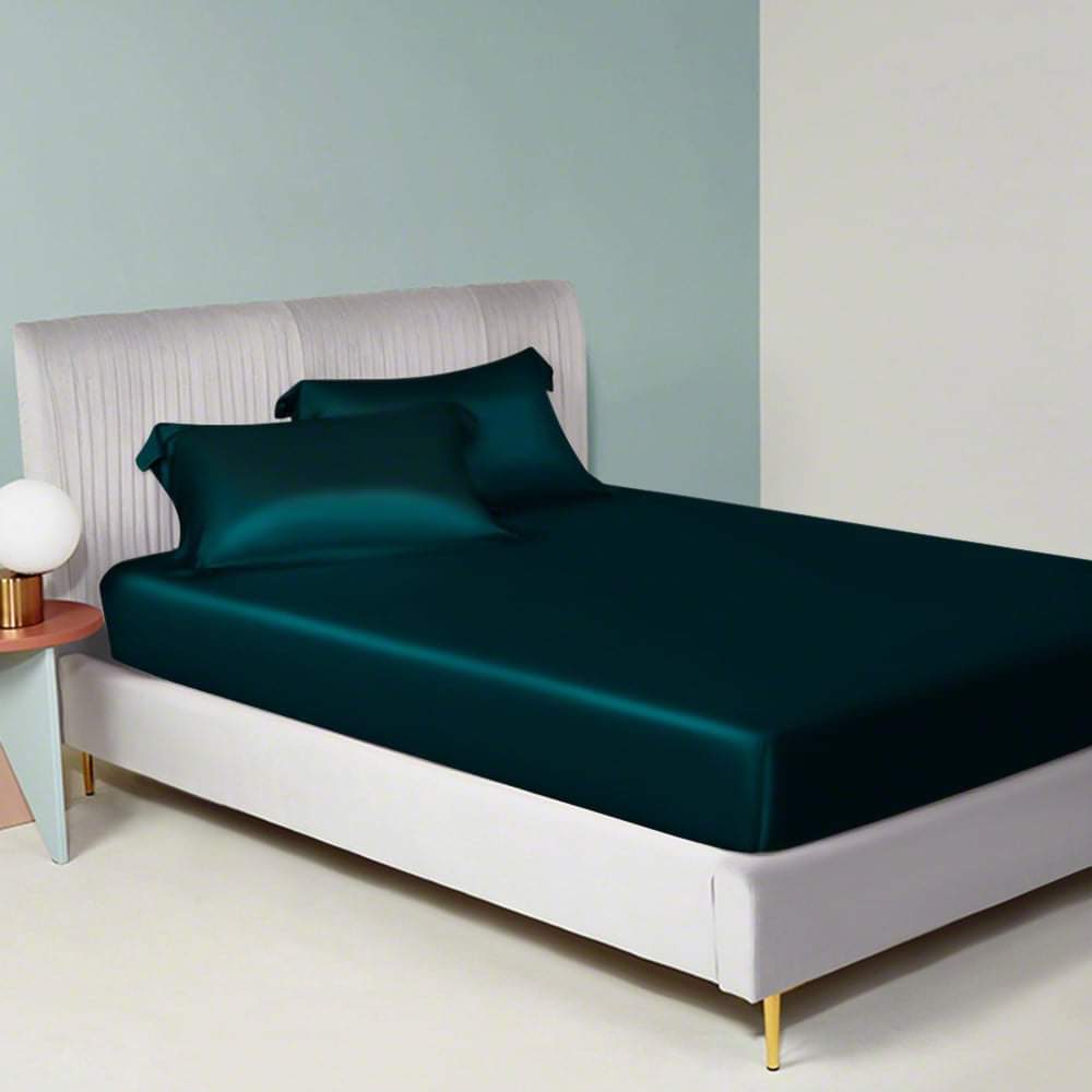 Trọn bộ chăn ga phi lụa Thái Tuấn loại 1 cực kì sang chảnh, đẹp, mịn, mát - NEMTOTBEDDING