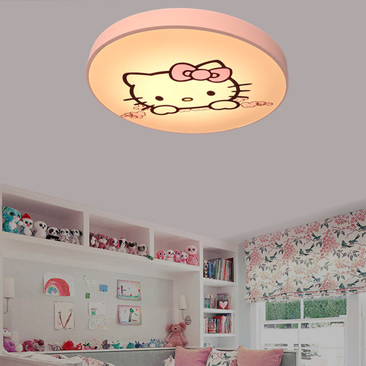 Đèn trần Hello kitty để phòng cho bé có điều khiển PH-D012