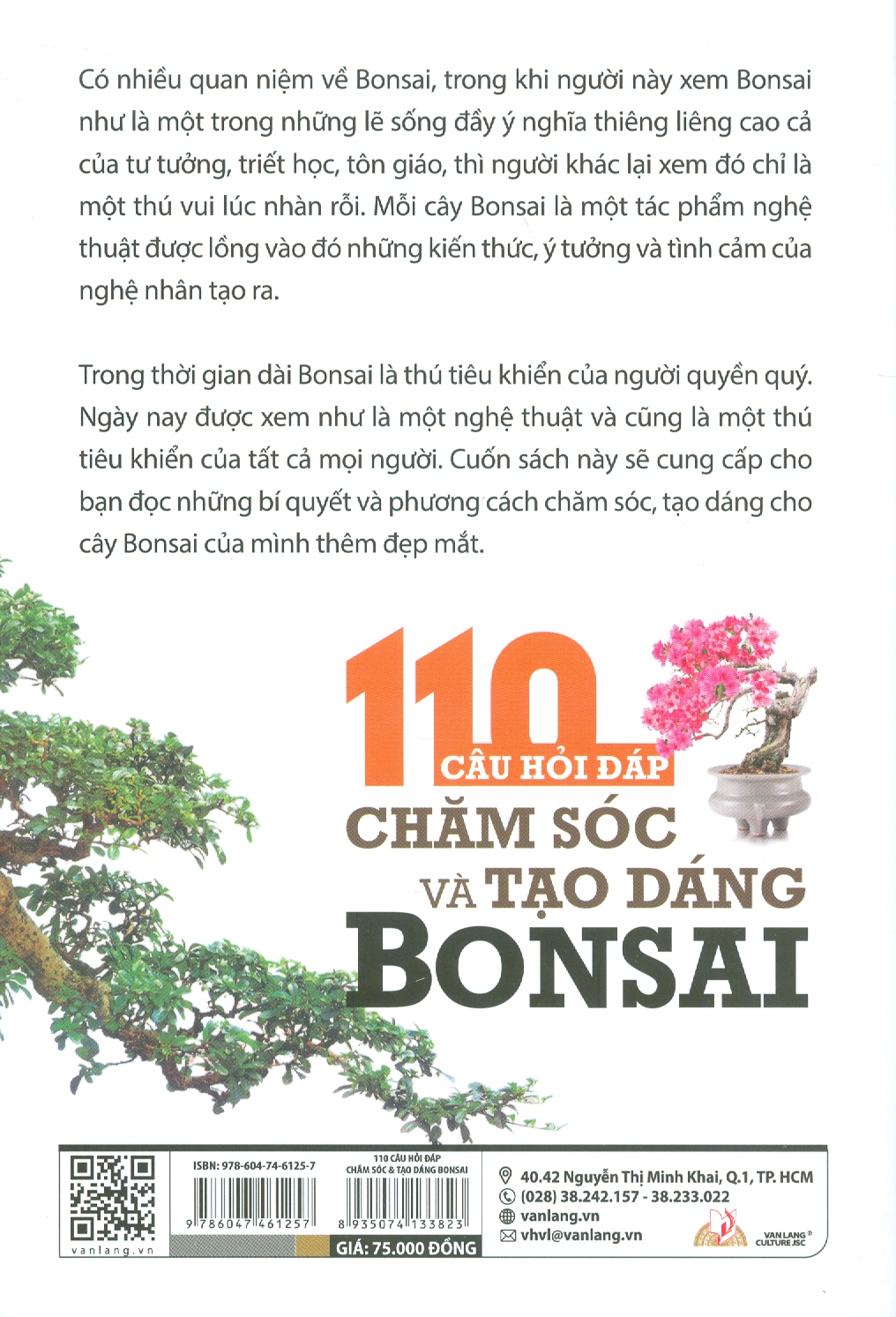 110 Câu Hỏi Đáp Chăm Sóc Và Tạo Dáng Bonsai (Tái bản lần 5) - Việt Chương, Phúc Nguyên