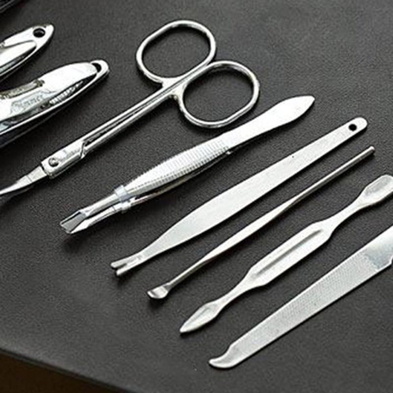 Bộ 9 Dụng Cụ Chăm Sóc Móng Tay Bằng Thép Không Gỉ Hb Sang Trọng