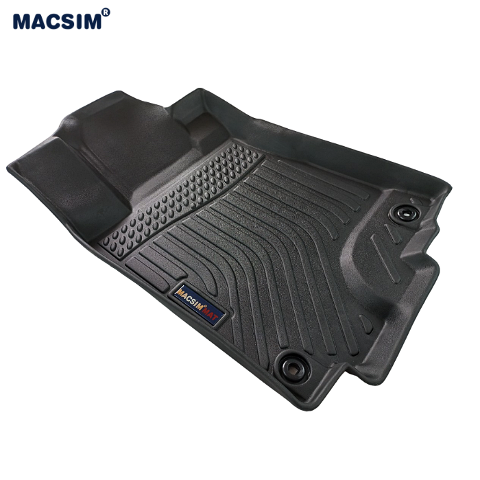 Thảm lót sàn xe ô tô sd Honda CRV 2012 -2017 Nhãn hiệu Macsim chất liệu nhựa TPE cao cấp màu đen