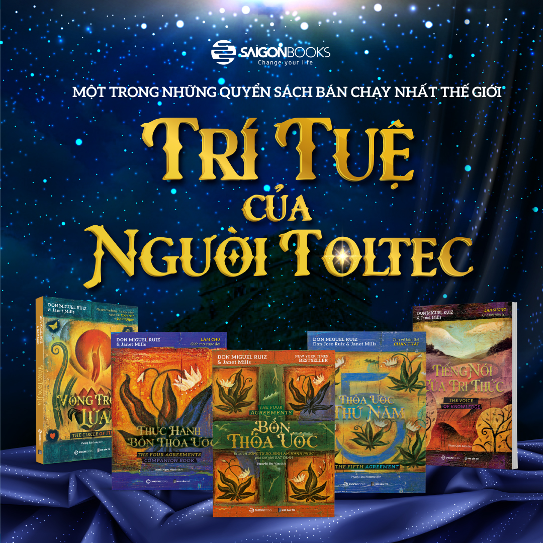 Combo 5 cuốn "Bốn Thoả Ước và Trí Tuệ Của Người Toltec" - Tác giả Don Miguel Ruiz