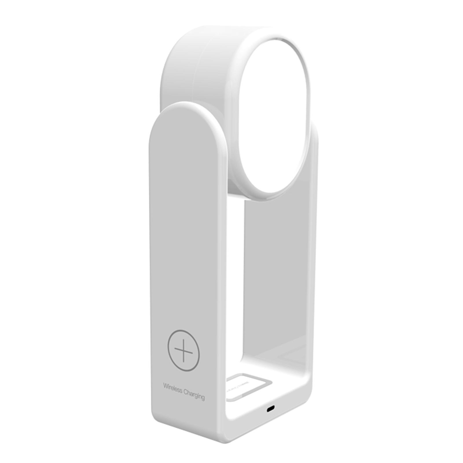 Wireless Charger, 3 in 1 Smartphone Wireless Charger with Makeup Mirror and 3 Color Modes Desk LAMP Touch Control for Charging Lighting Makeup