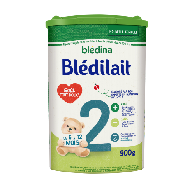 Sữa bột Bledina Bledilait số 2 – 900g (Từ 6-12 tháng) - Hộp 900g - sữa tự nhiên