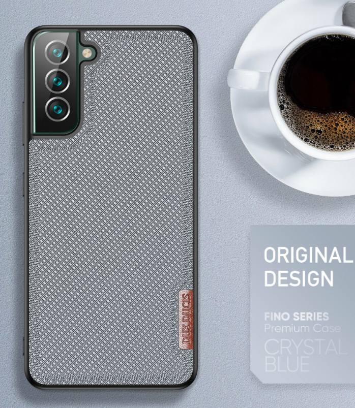 Ốp lưng dành cho Samsung Galaxy S22 Plus Dux Ducis Fino dệt sợi Nylon siêu bền - Hàng nhập khẩu