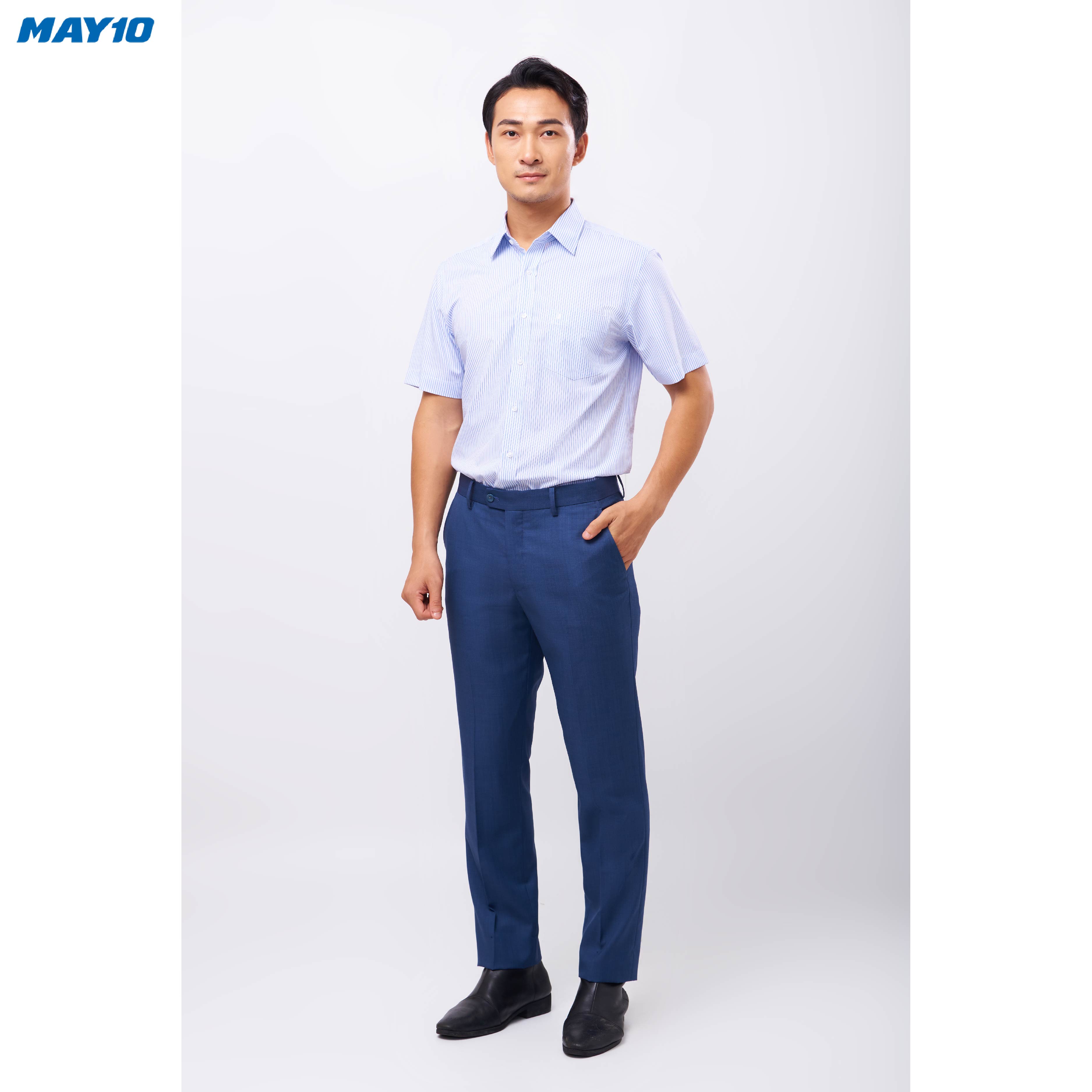 Áo sơ mi nam cộc tay May10 form Regular mã 010121097 AD016