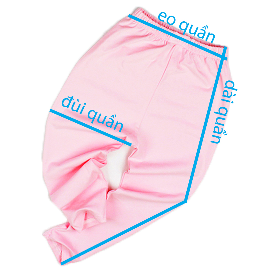 Quần dài cotton màu trơn cho bé gái từ 6 tháng đến 5 tuổi vải mềm mịn