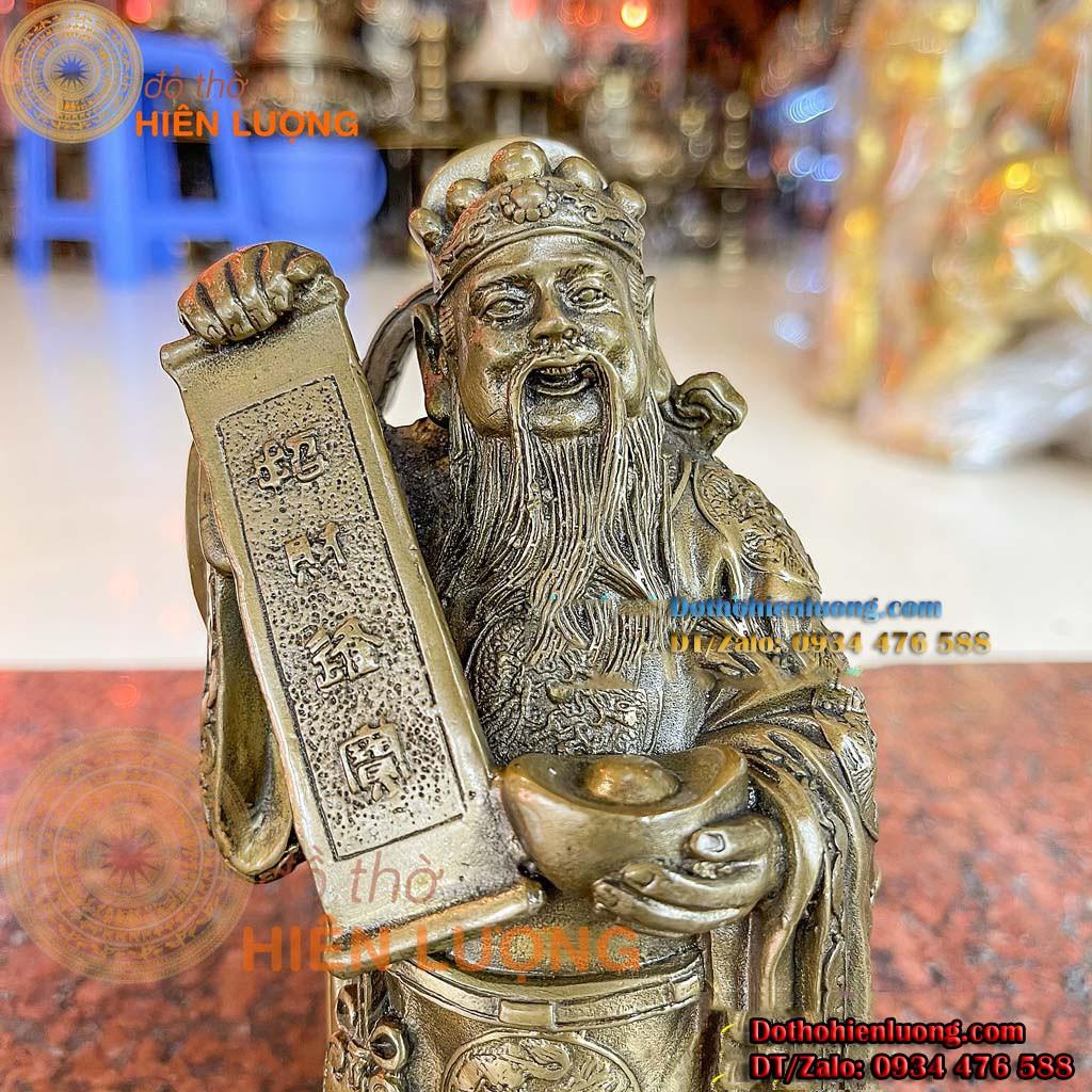 Tượng Đồng Ông Thần Tài Đứng Cầm Sớ Vạn Sự Như Ý