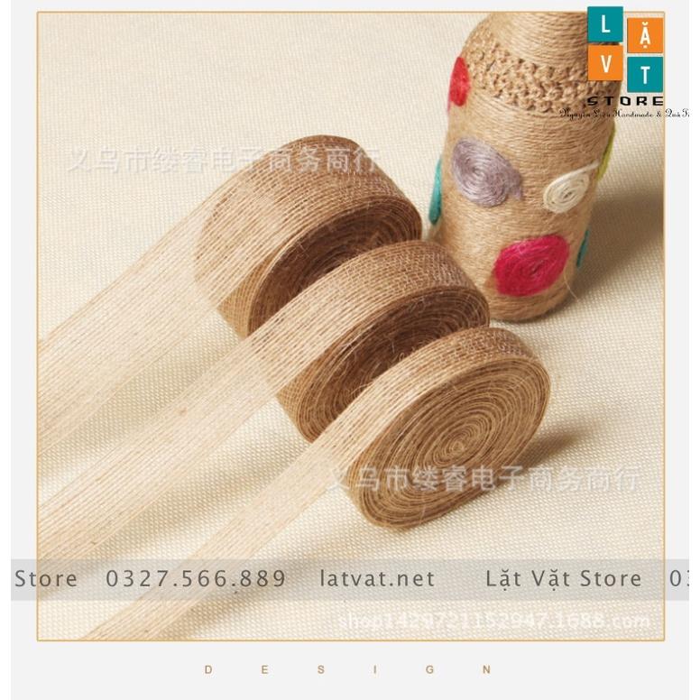 Ruy băng DIY lụa ephedra sáng tạo từ cây gai dầu trang trí, handmade, tiệc cưới, Giáng sinh- ribbon Decor