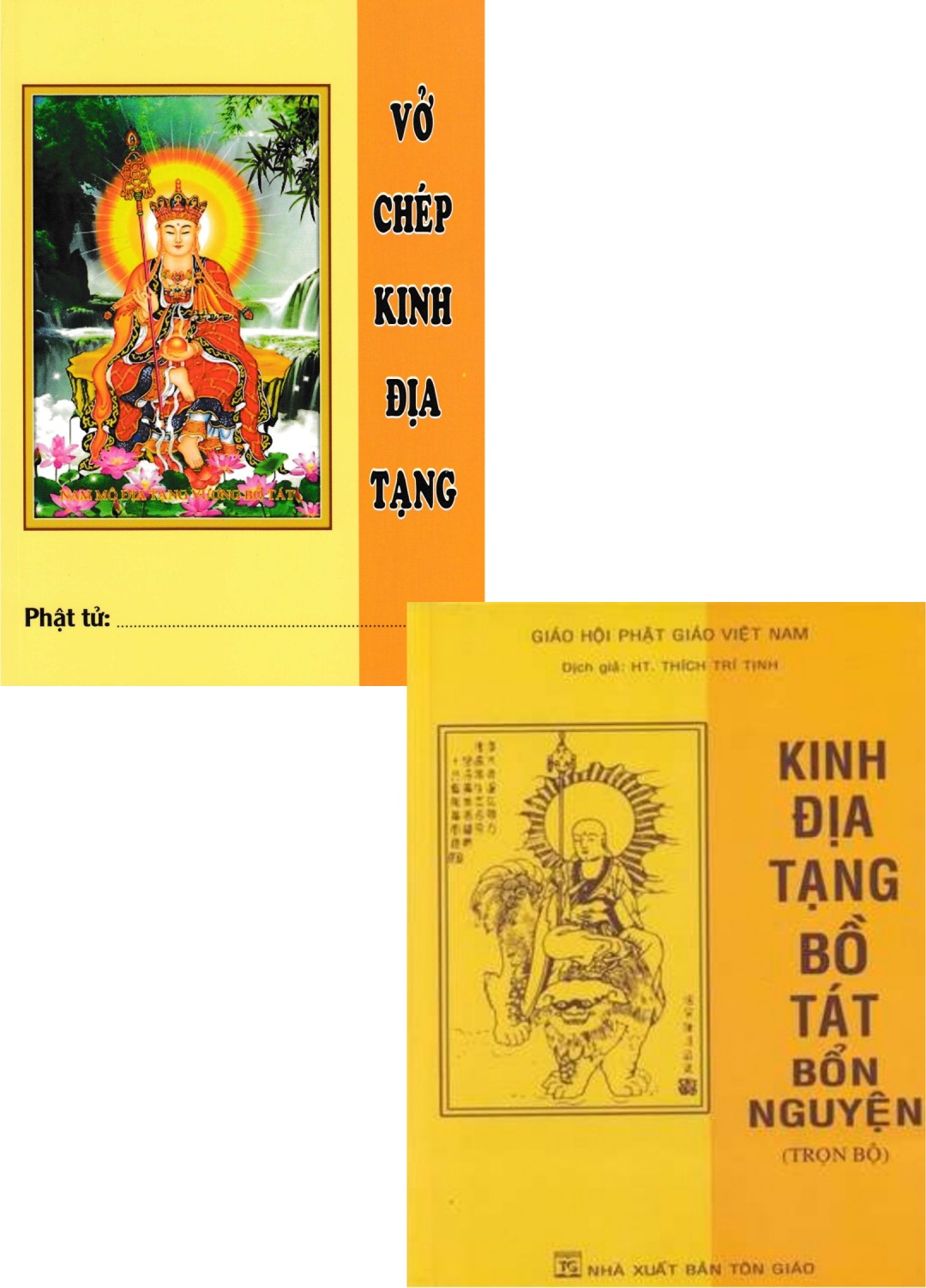 Combo Vở Chép Tay Kinh Địa Tạng + Kinh Địa Tạng Bồ Tát Bổn Nguyện Trọn Bộ _QB