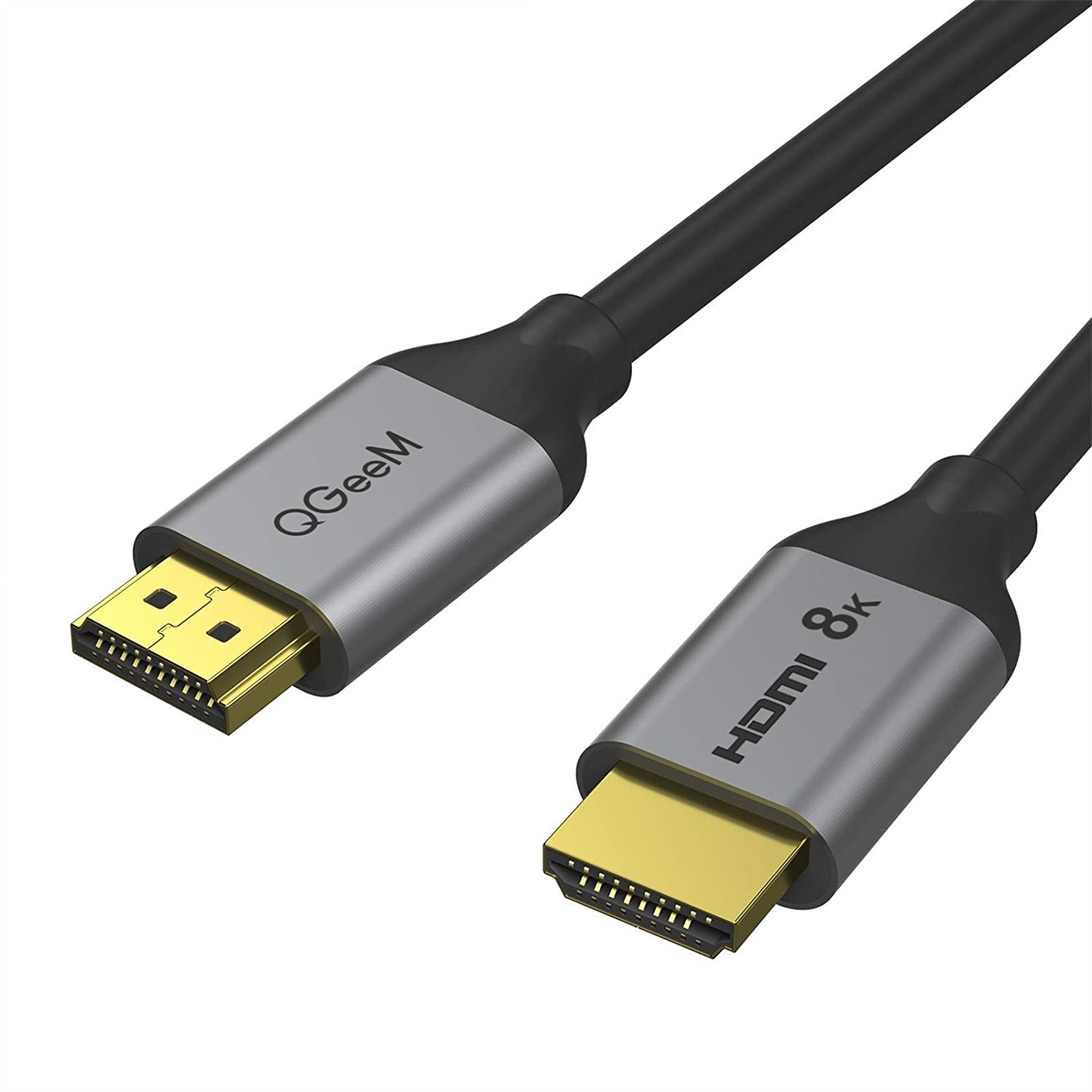 Cáp HDMI sang HDMI 2.1 8K QGeeM hợp kim nhôm dài 1.8m-Hàng Chính Hãng