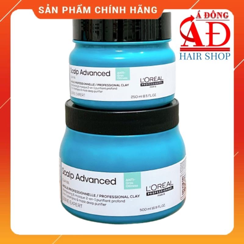 Mặt nạ đất sét giảm bã nhờn cho tóc da đầu dư dầu L'OREAL 2 in 1 Scalp Advanced New 2023