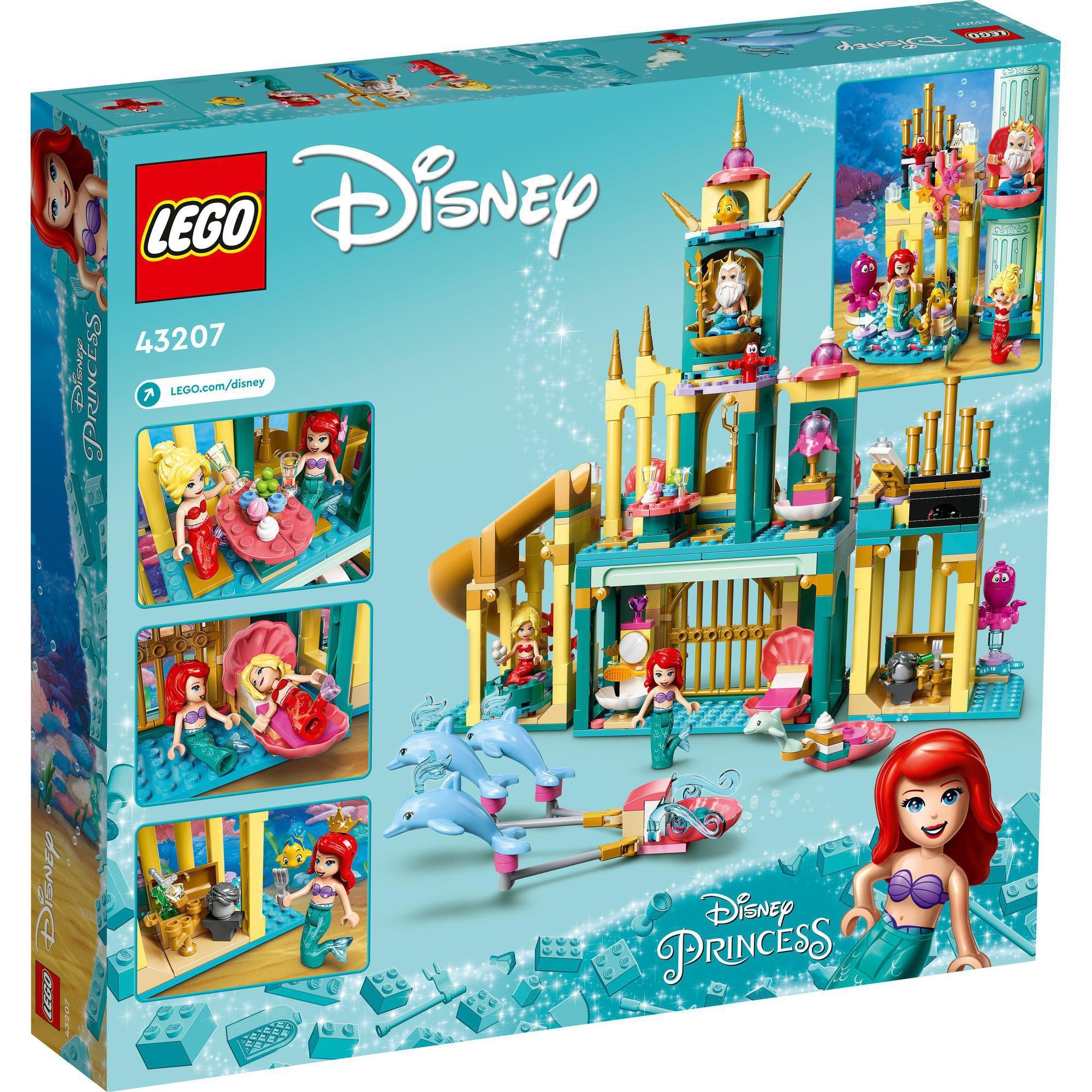 LEGO Disney Princess 43207 Lâu Đài  Của Công Chúa Ariel (498 chi tiết)