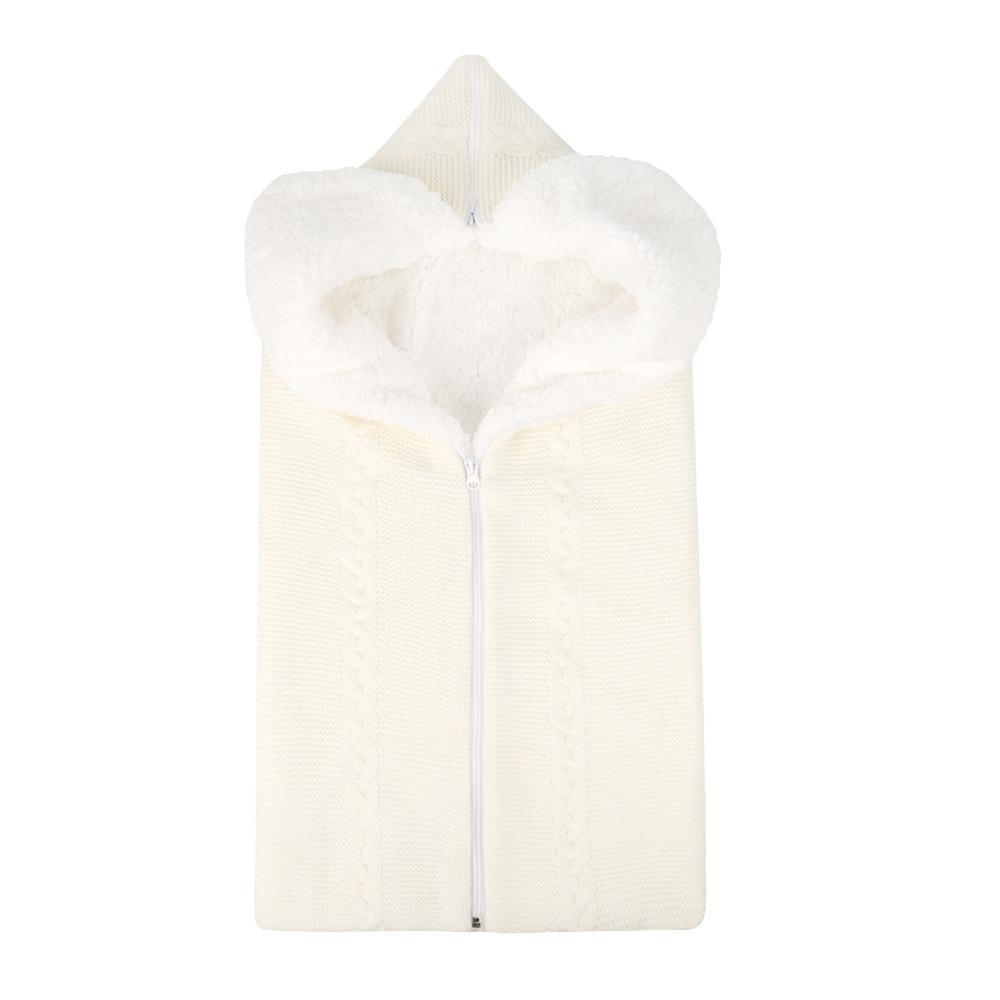 Trẻ Sơ Sinh Túi Ngủ Làm Dày Mùa Đông Cho Bé Bao Dệt Kim Xe Đẩy Đầm Footmuff Tập Đi Slaapzak Kid Sleepsack Trẻ Sơ Sinh Bao