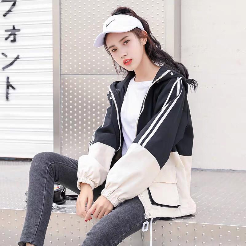 Áo khoác dù unisex form rộng G-ALPHA Túi Hộp áo khoác dù nam nữ ulzzang G-ALPHA - C015