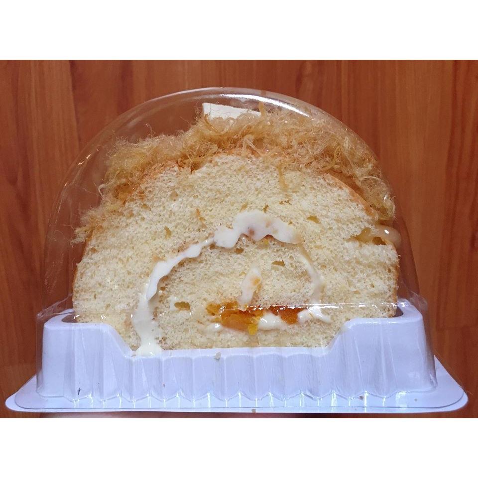 Hộp H22 đựng bánh bông lan cuộn ngắn lớn size 14cm