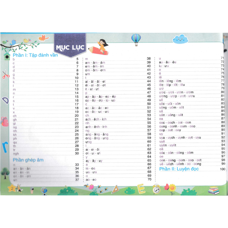 Tập Đánh Vần Tiếng Việt - Bí Quyết Giúp Con Đọc Tiếng Việt Thông Thạo Dành Cho 4-6 Tuổi (ND)