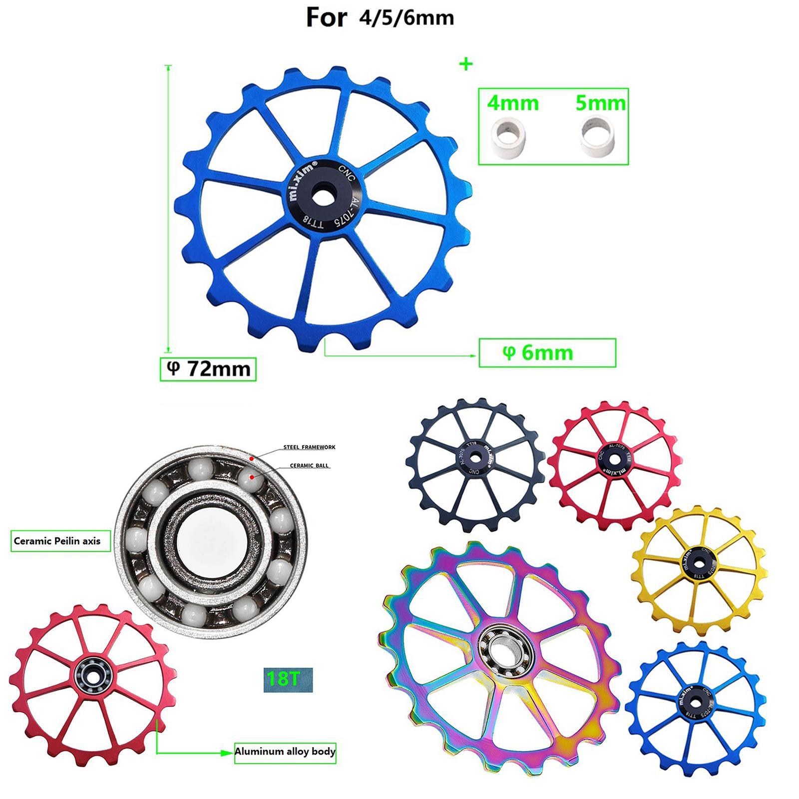 2x  Rear Derailleur, Derailleurs, Jockey   Roller Pulley,Ceramic Bearings,  Road Bike Folding  Derailleur Accessories