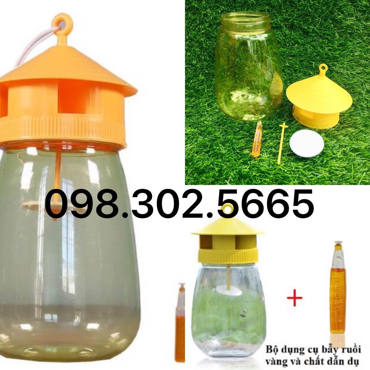 Combo 03 Bộ sản phẩm bẫy ruồi vàng mới nhất diệt ruồi đục trái