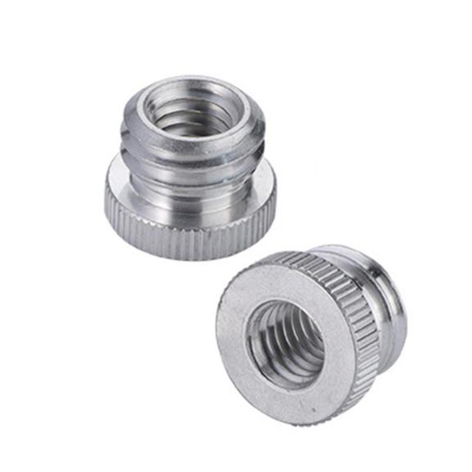 2x 5/8 inch to 1/4 inch Microphone Screw Parts for Camera Tripod Microphone
