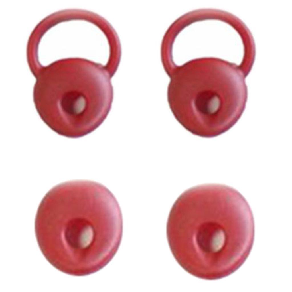 2-3pack 2 Pairs Universal Silicone Earbuds Eartips Caps for Jabra Mini Red