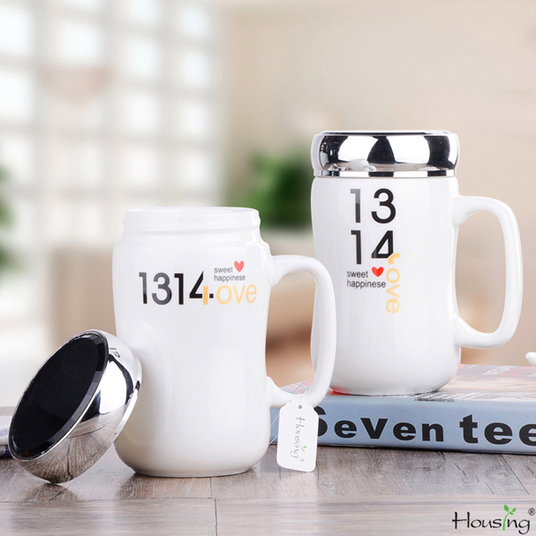 Ly Sứ Giữ Nhiệt 1314 Love Nắp Tráng Gương