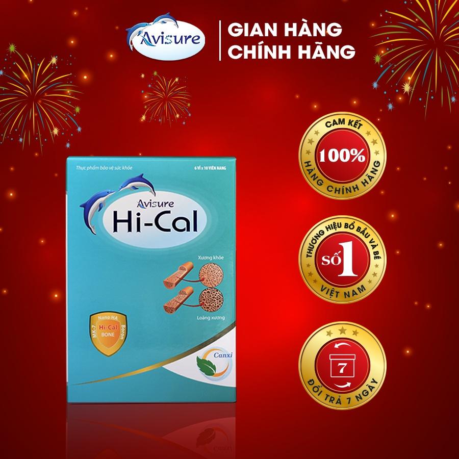 Canxi Nano tự nhiên cho bà bầu Avisure Hical loại 60 viên