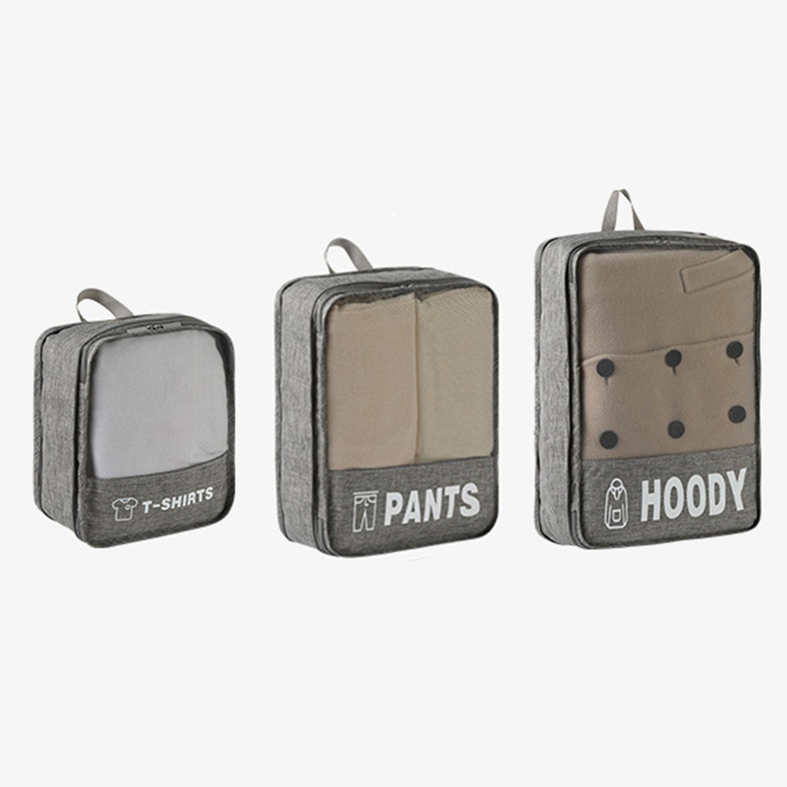 Compression Packing Cubes 3Pcs Set Expandable Travel Organizer Convenient
