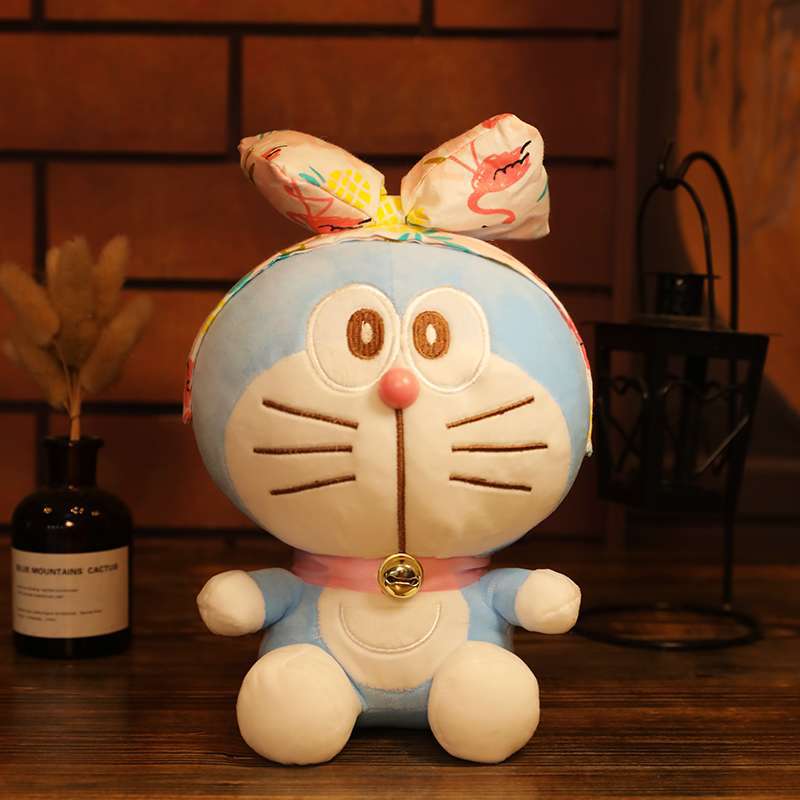 Gấu Bông Doremon (Doraemon) Đeo Nơ Dễ Thương Mẫu Mới Siêu Hot Cưng Xỉu (25cm) Hàng Xịn Cao Cấp, An Toàn Cho Người Sử Dụng