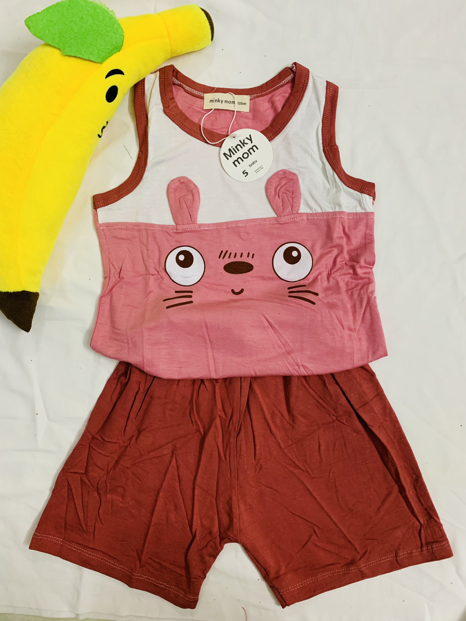 Bộ ba lỗ THUN LẠNH MINKY MOM In Hình Toàn Thân Dễ Thương Cho Bé từ 6kg - 16kg