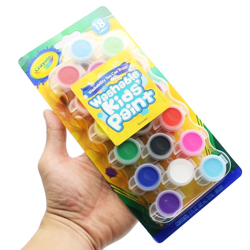 Vỉ 18 Màu Nước Washable Kids' Paint - Crayola 540125