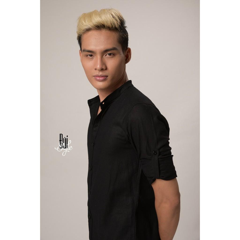 ÁO SƠ MI ĐŨI DÀI TAY - CỔ TÀU
