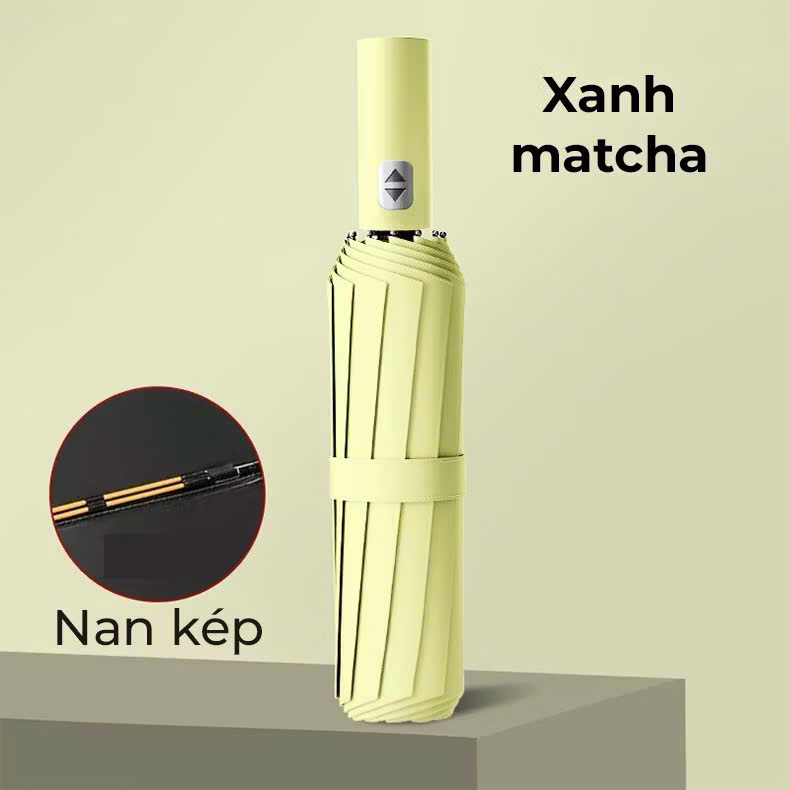 Ô gấp gọn tự động 12 nan kép, ô dù che mưa nắng mini chống tia UV tự động đóng mở nhỏ gọn - OD003