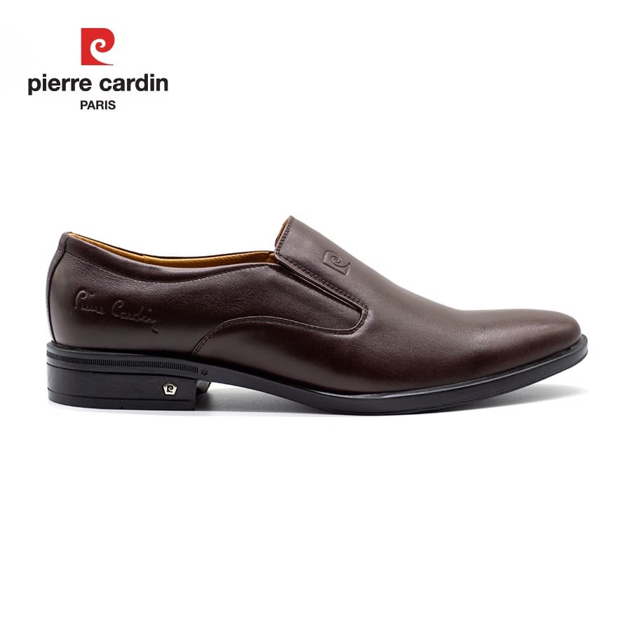 Giày lười da nam Pierre Cardin, chất liệu da bò thật cao cấp, thiết kế đơn giản, logo dập nổi sang trọng - PCMFWLG 712