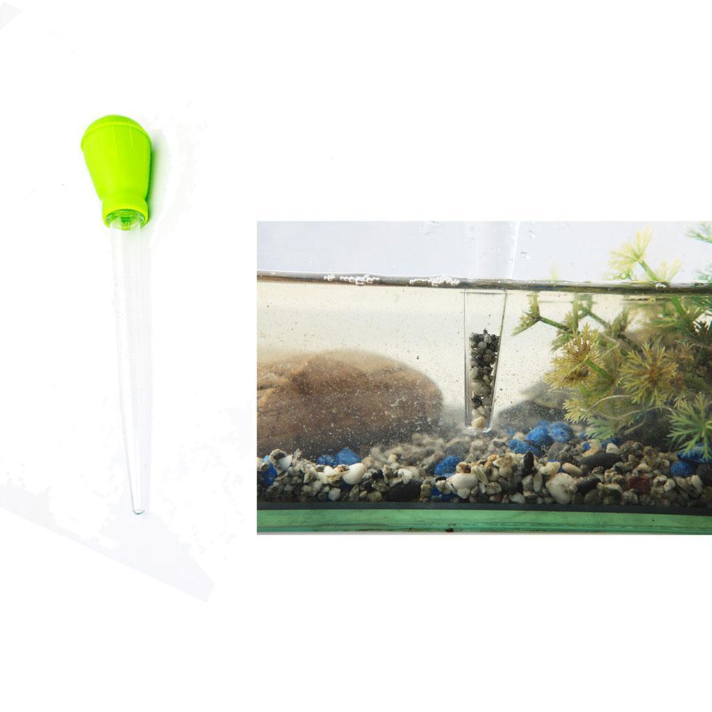 2Pcs 50ml Manual Tank Dropper Gravel Pipette Straw Durable Feeding