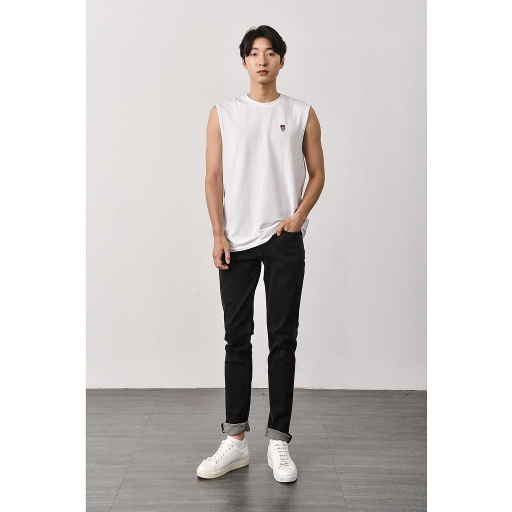 TANKTOP - Áo thun ba lỗ 3 màu basic chất đẹp, hình thêu - 10S21TTO002 LASTORE MENSWEAR