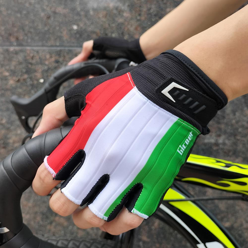 Ngón Găng Tay Xe Đạp Thoáng Khí Chống Trơn Trượt Miếng Gel MTB Xe Đạp Đường Bộ Găng Tay Nam Nữ Xe Đạp Thể Thao Ngoài Trời Găng Tay