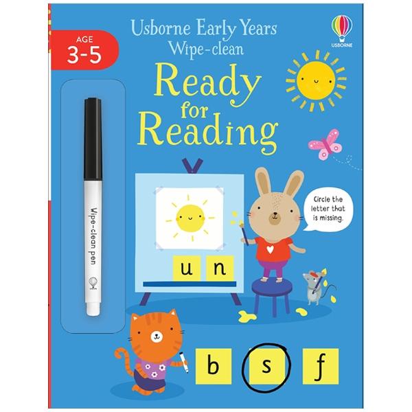 Usborne Early Years Wipe-Clean: Ready For Reading